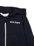 Completo sportivo per neonato Palm Angels Kids blu con cappuccio F6PANBTP202 1528 PALM ANGELS KIDS 