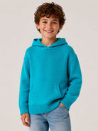 Maglione per bambino Paolo Pecora Kids blu con tasca a marsupio PP4394 TOPAZ PAOLO PECORA KIDS 