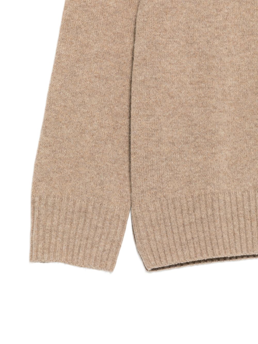 Maglione per bambino Paolo Pecora Kids beige con logo ricamato sul davanti PP4395 GREIG PAOLO PECORA KIDS 