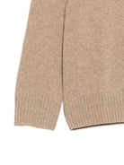 Maglione per bambino Paolo Pecora Kids beige con logo ricamato sul davanti PP4395 GREIG PAOLO PECORA KIDS 