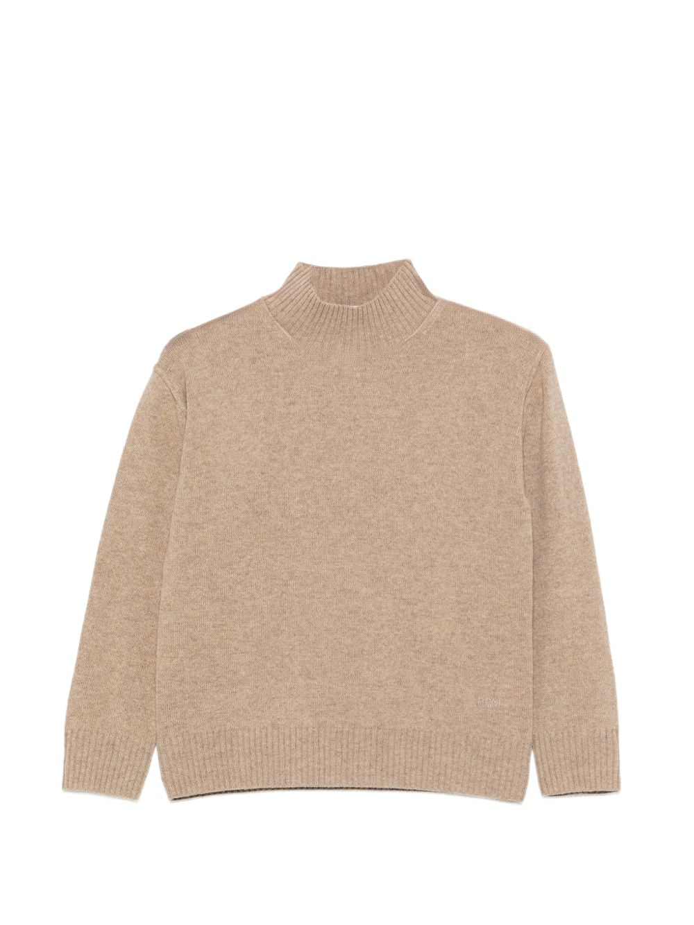 Maglione per bambino Paolo Pecora Kids beige con logo ricamato sul davanti PP4395 GREIG PAOLO PECORA KIDS 