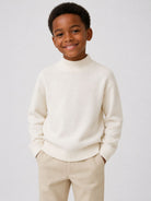 Maglione per bambino Paolo Pecora Kids bianco a collo alto PP4395 LATTE PAOLO PECORA KIDS 