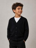 Cardigan per bambino Paolo Pecora Kids blu con scollo a V PP4396 BLU PAOLO PECORA KIDS 