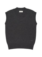 Gilet per bambino Paolo Pecora Kids grigio con trama a coste PP4401 GRIGM PAOLO PECORA KIDS 