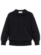 Maglione per bambino Paolo Pecora Kids blu con colletto stile polo PP4404 BLU PAOLO PECORA KIDS 