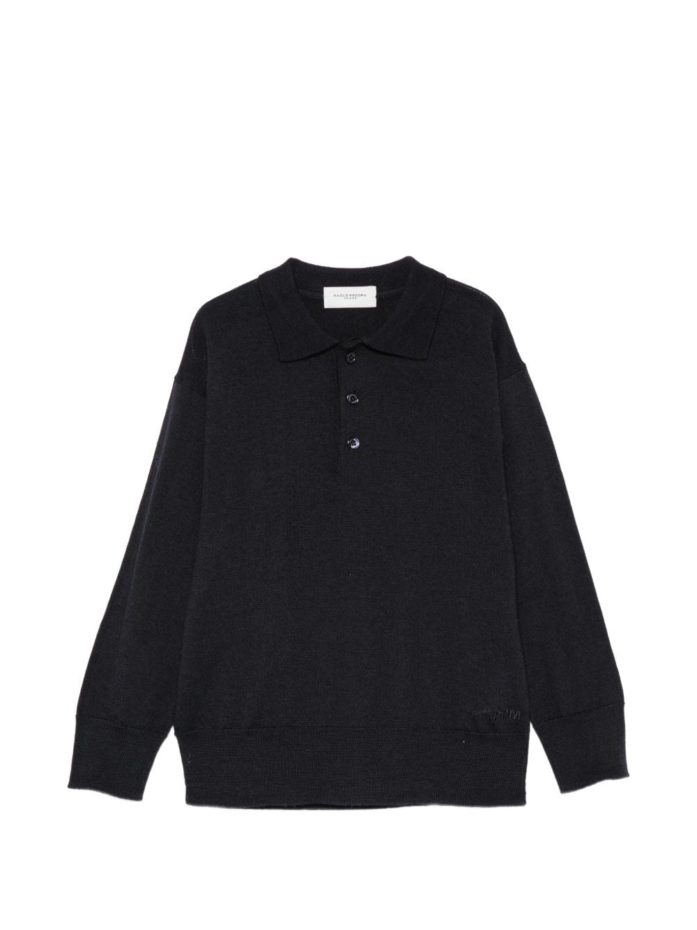 Maglione per bambino Paolo Pecora Kids blu con colletto stile polo PP4404 BLU PAOLO PECORA KIDS 