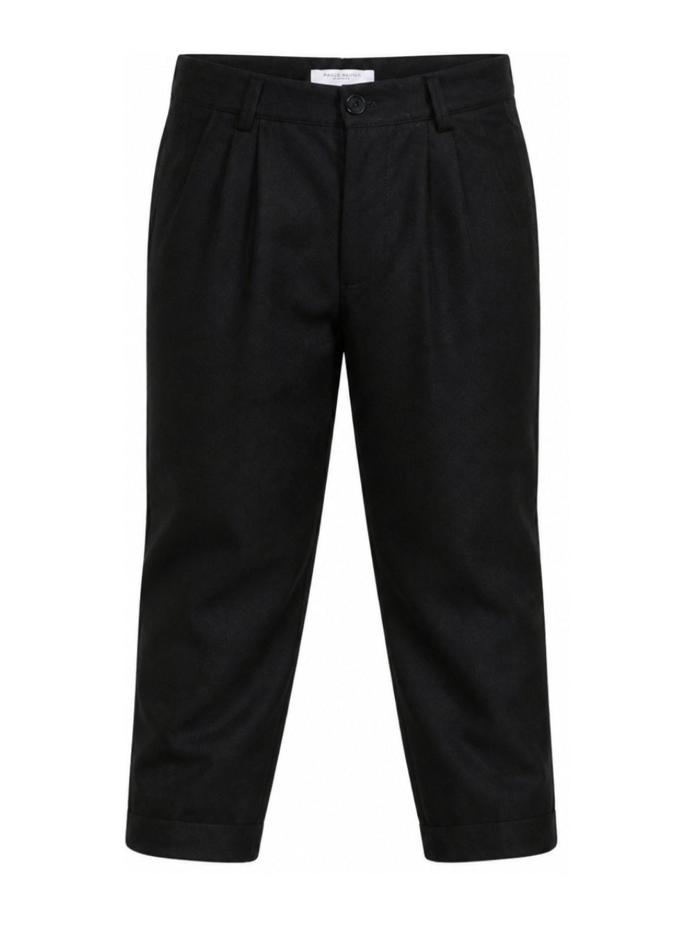 Pantaloni per bambino Paolo Pecora Kids neri con dettagli a pieghe PP4422 NERO PAOLO PECORA KIDS 