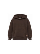 Felpa per bambino Paolo Pecora Kids marrone con tasca a marsupio PP4432 WENGH PAOLO PECORA KIDS 