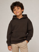 Felpa per bambino Paolo Pecora Kids marrone con tasca a marsupio PP4432 WENGH PAOLO PECORA KIDS 