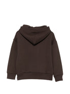 Felpa per bambino Paolo Pecora Kids marrone con tasca a marsupio PP4432 WENGH PAOLO PECORA KIDS 