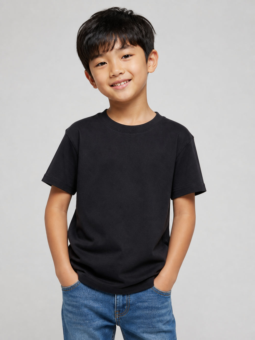 T-shirt per bambino Paolo Pecora Kids blu con cucitura sul retro PP4443 BLU PAOLO PECORA KIDS 