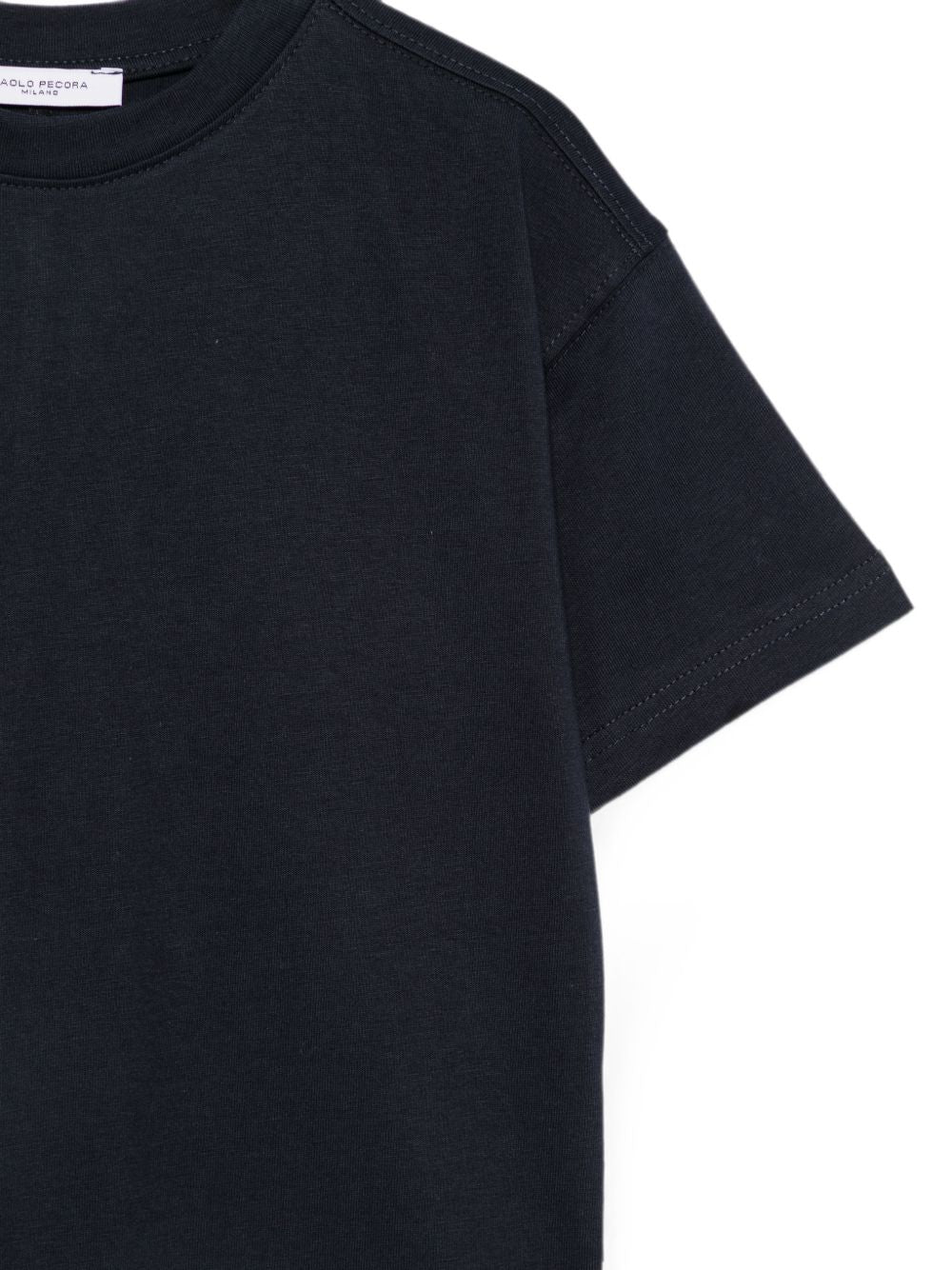 T-shirt per bambino Paolo Pecora Kids blu con cucitura sul retro PP4443 BLU PAOLO PECORA KIDS 