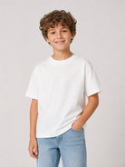 T-shirt per bambino Paolo Pecora Kids bianca con cucitura sul retro PP4443 LATTE PAOLO PECORA KIDS 