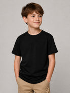 T-shirt per bambino Paolo Pecora Kids nera con cucitura sul retro PP4443 NERO PAOLO PECORA KIDS 
