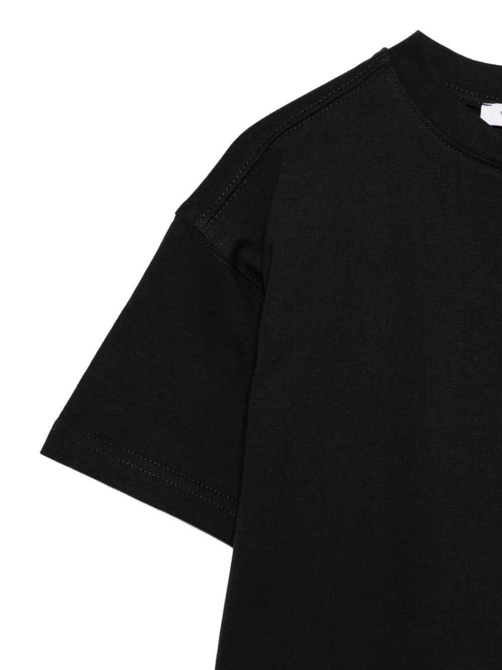 T-shirt per bambino Paolo Pecora Kids nera con cucitura sul retro PP4443 NERO PAOLO PECORA KIDS 
