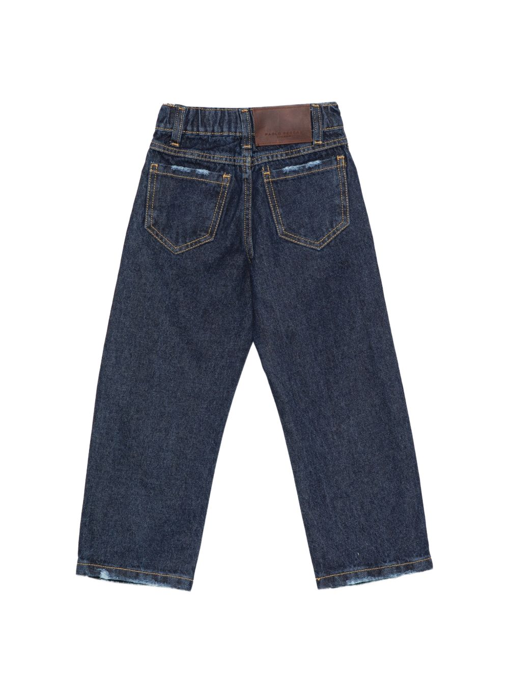 Jeans per bambino Paolo Pecora Kids blu con effetto sbiadito PP4465 BLU PAOLO PECORA KIDS 