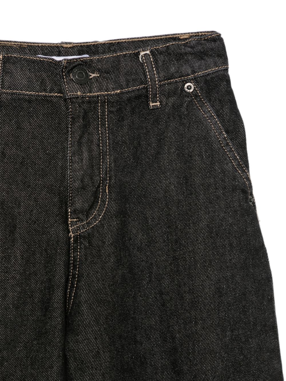 Jeans per bambino Paolo Pecora Kids in denim a gamba ampia PP4466 NERO PAOLO PECORA KIDS 