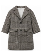 Cappotto per bambino Paolo Pecora Kids grigio con motivo a quadri PP4491 GRIGI PAOLO PECORA KIDS 