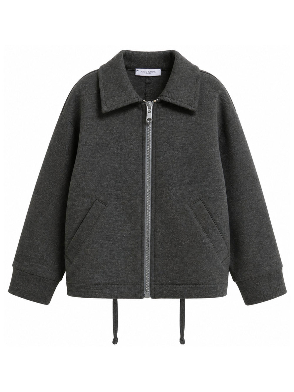 Giubbino per bambino Paolo Pecora Kids grigio chiusura con zip PP4494 GRIGM PAOLO PECORA KIDS 