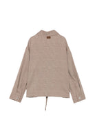 Giubbino per bambino Paolo Pecora Kids beige a quadri Principe di Galles PP4495 CAMME PAOLO PECORA KIDS 