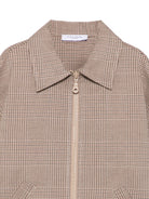 Giubbino per bambino Paolo Pecora Kids beige a quadri Principe di Galles PP4495 CAMME PAOLO PECORA KIDS 