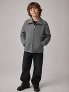 Giubbino per bambino Paolo Pecora Kids grigio motivo a spina di pesce PP4497 GRIGI PAOLO PECORA KIDS 