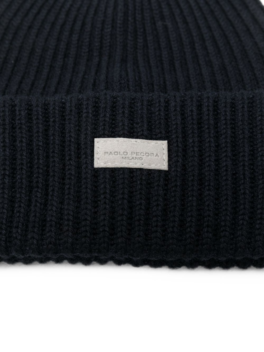 Cappello per bambino Paolo Pecora Kids blu con trama a coste PP4507 BLU PAOLO PECORA KIDS 