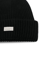 Berretto per bambino Paolo Pecora Kids nero con patch logo sul davanti PP4507 NERO PAOLO PECORA KIDS 