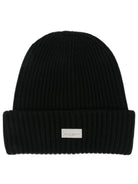 Berretto per bambino Paolo Pecora Kids nero con patch logo sul davanti PP4507 NERO PAOLO PECORA KIDS 