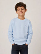 Felpa per bambino Paul & Shark Kids azzurra con logo ricamato WMF00ALDA68 40705 PAUL & SHARK KIDS 