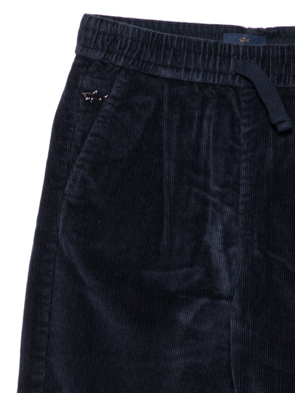 Pantaloni per bambino Paul & Shark Kids blu con tessuto a coste WUP00CLVA07 42370 PAUL & SHARK KIDS 