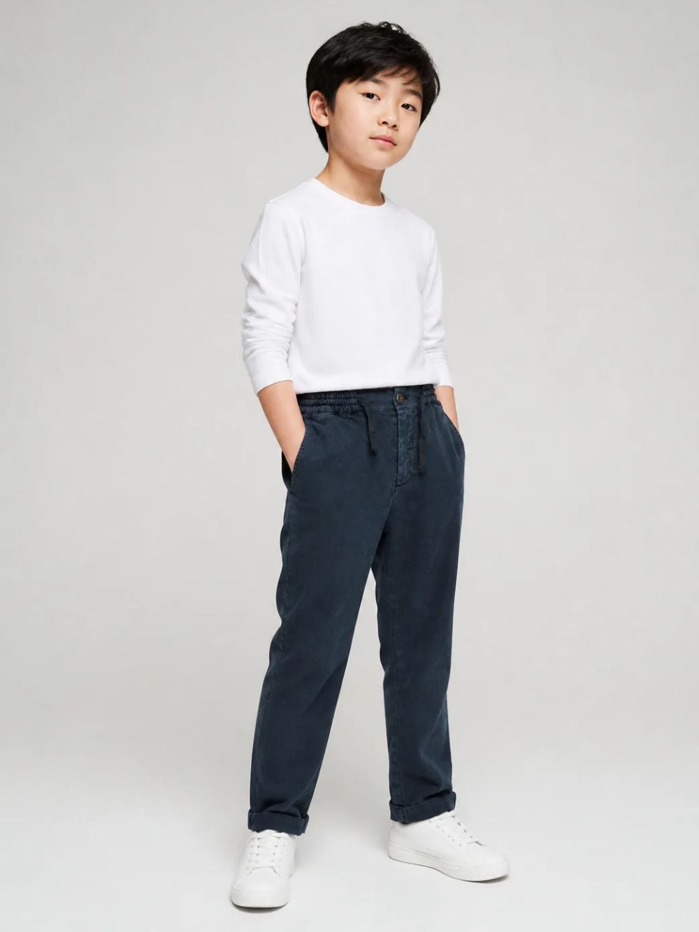 Pantaloni per bambino Paul & Shark Junior con coulisse in vita WUP00HLPC15 42370 PAUL & SHARK KIDS 