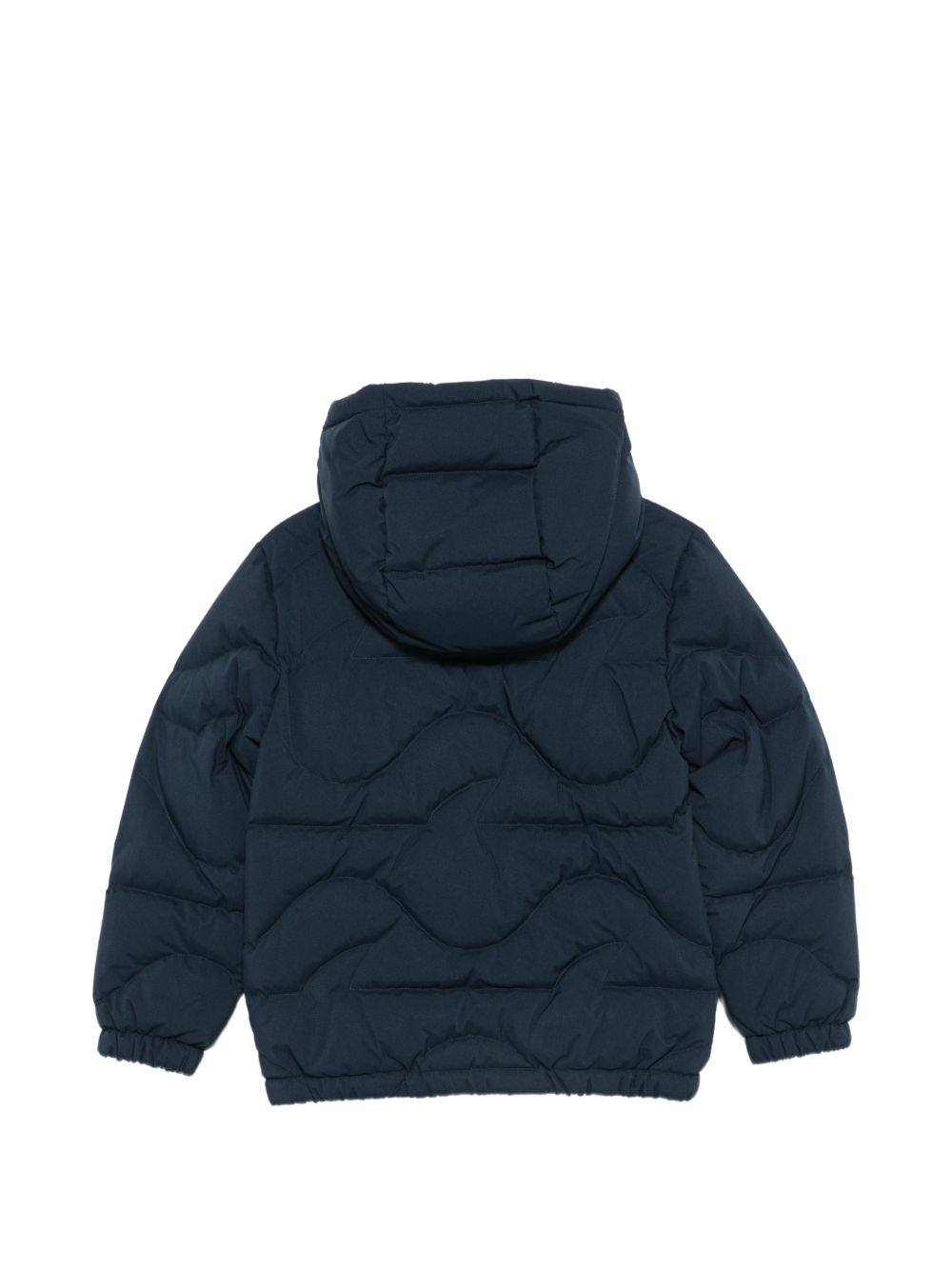 Giubbino trapuntato per bambino Paul & Shark Junior blu ad onde WUS00YL3AC8 42370 PAUL & SHARK KIDS 