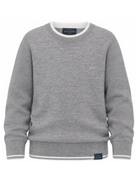 Maglione per bambino Paul & Shark Kids grigio con bordi a contrasto WUW005LHE88 60901 PAUL & SHARK KIDS 