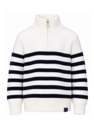 Maglione per bambino Paul & Shark Kids bianco con motivo a righe orizzontali WUW006LHE88 10057 PAUL & SHARK KIDS 