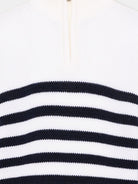 Maglione per bambino Paul & Shark Kids bianco con motivo a righe orizzontali WUW006LHE88 10057 PAUL & SHARK KIDS 