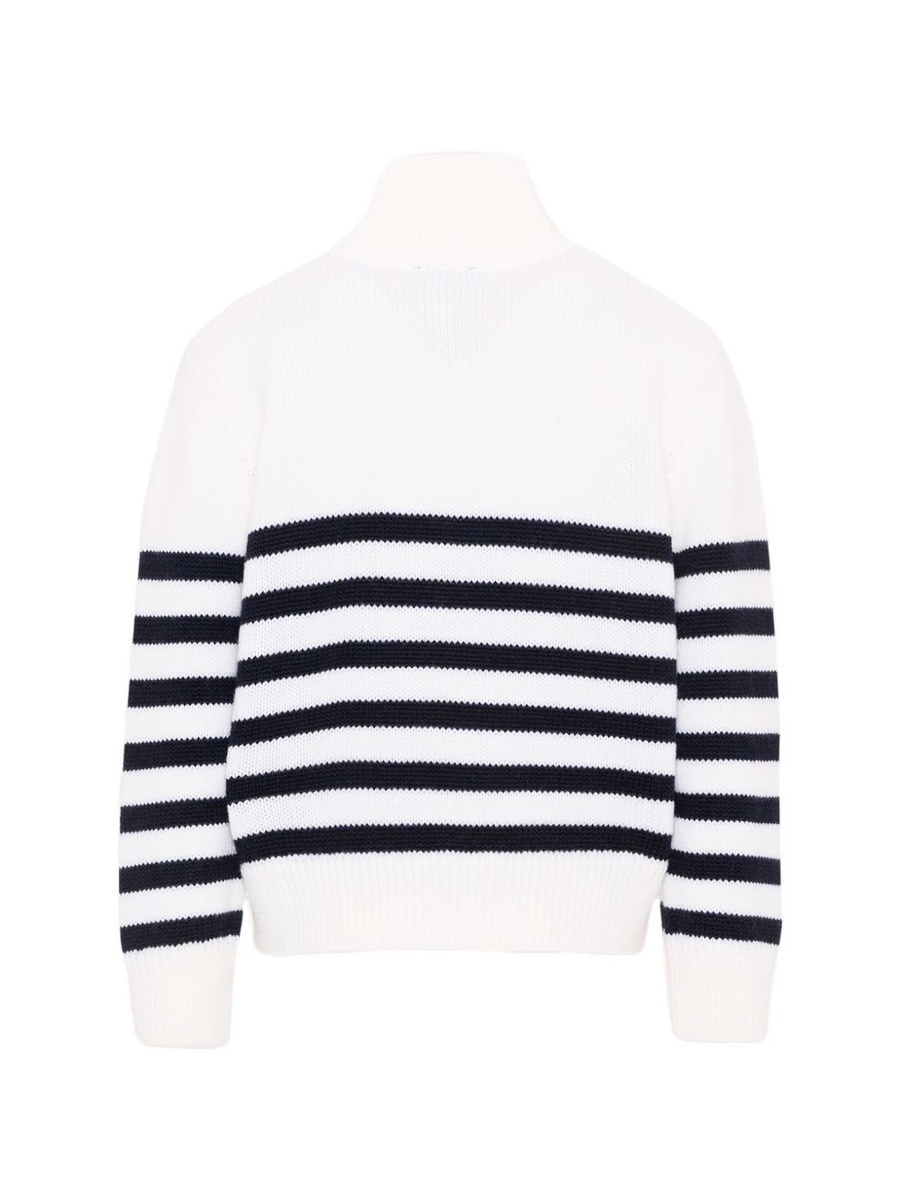 Maglione per bambino Paul & Shark Kids bianco con motivo a righe orizzontali WUW006LHE88 10057 PAUL & SHARK KIDS 