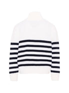 Maglione per bambino Paul & Shark Kids bianco con motivo a righe orizzontali WUW006LHE88 10057 PAUL & SHARK KIDS 