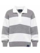Maglione per bambino Paul & Shark Kids bianco e grigio con motivo a righe WUW007LHE88 81156 PAUL & SHARK KIDS 