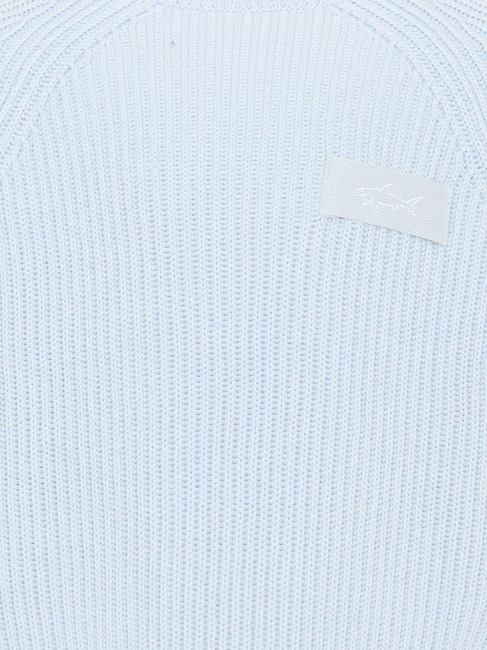 Maglione per bambino Paul & Shark Kids azzurro con applicazione logo WUW008LHE43 40705 PAUL & SHARK KIDS 