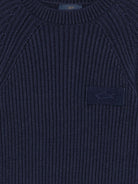 Maglione per bambino Paul & Shark Kids blu con logo applicato WUW008LHE43 42370 PAUL & SHARK KIDS 