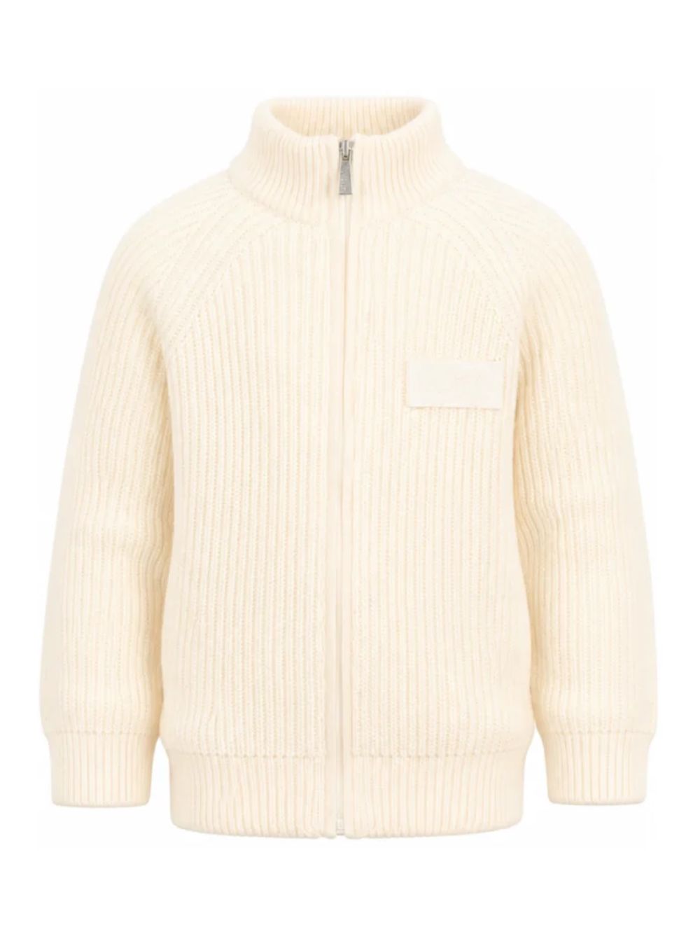 Cardigan per bambino Paul & Shark Kids beige con chiusura con zip WUW009LHE43 10057 PAUL & SHARK KIDS 