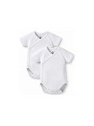 Set di due body per neonati Petit Bateau bianchi con manica corta 54220 00 PETIT BATEAU KIDS 
