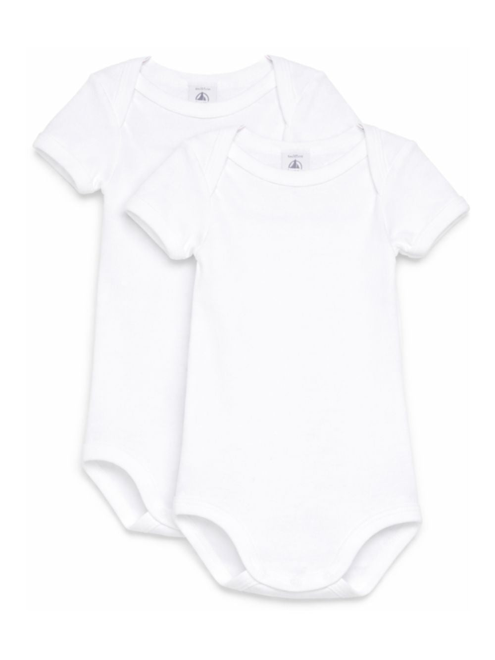 Set di due tutine per neonati Petit Bateau Kids bianco a girocollo A01T4 00 PETIT BATEAU KIDS 