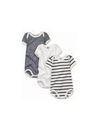 Set di tre tutine per neonati Petit Bateau Kids multicolore con fantasie diverse A01TC 00 PETIT BATEAU KIDS 