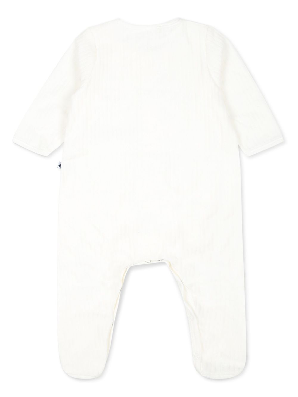 Tutina per neonati Petit Bateau Kids bianco con ricamo cuore sul davanti A0AS9 01 PETIT BATEAU KIDS 