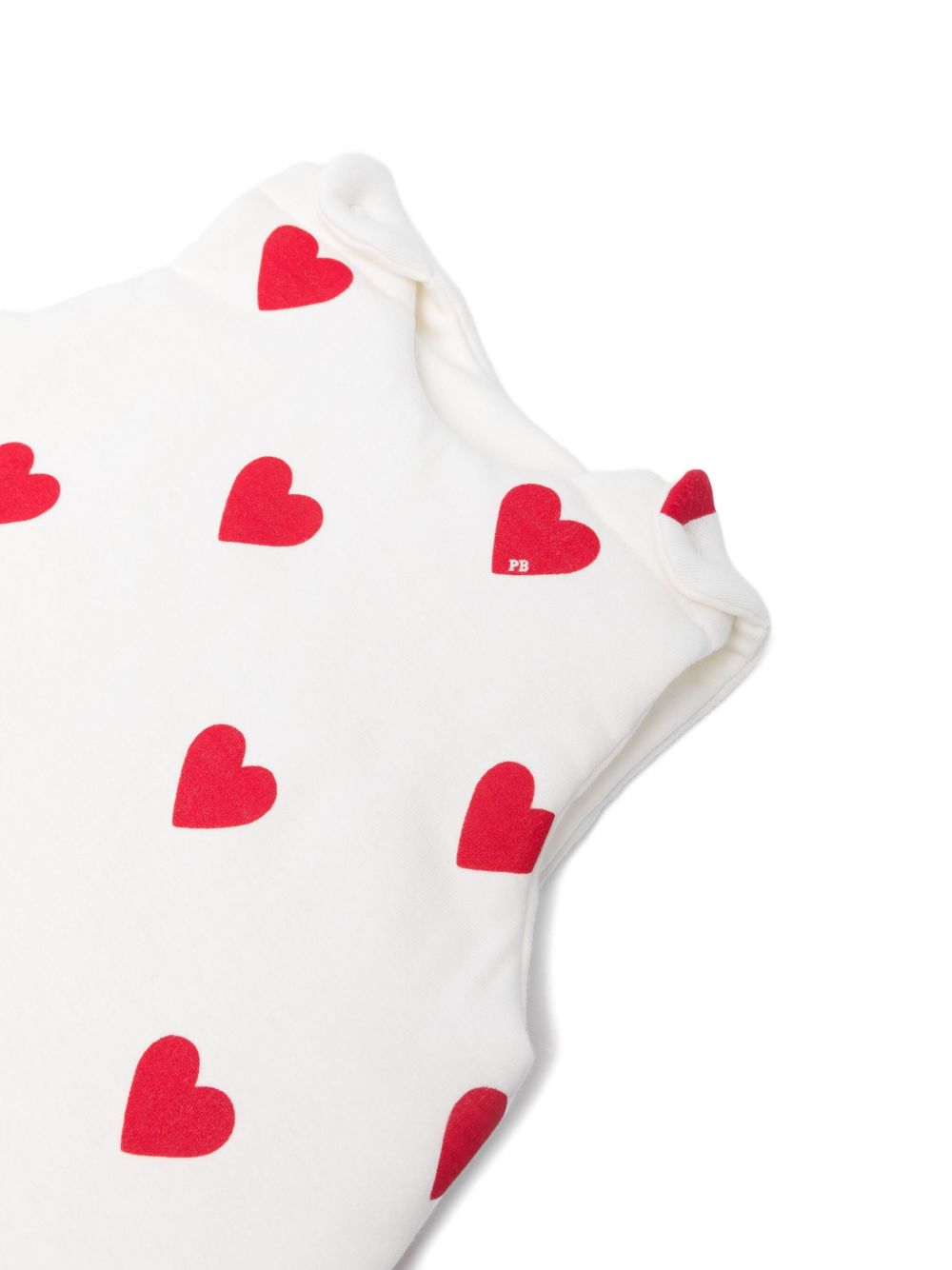 Sacco nanna per neonati Petit Bateau Kids bianco con stampa a cuori all-over A0BTS 01 PETIT BATEAU KIDS 