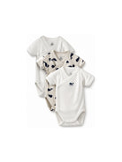 Set di tre tutine per neonati Petit Bateau Kids multicolore con fantasia balene A0CD1 00 PETIT BATEAU KIDS 