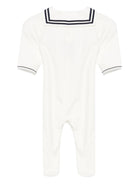 Tutina per neonato Petit Bateau Kids bianca con colletto alla marinara A0DQP 01 PETIT BATEAU KIDS 