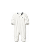 Tutina per neonato Petit Bateau Kids bianca con colletto alla marinara A0DQP 01 PETIT BATEAU KIDS 